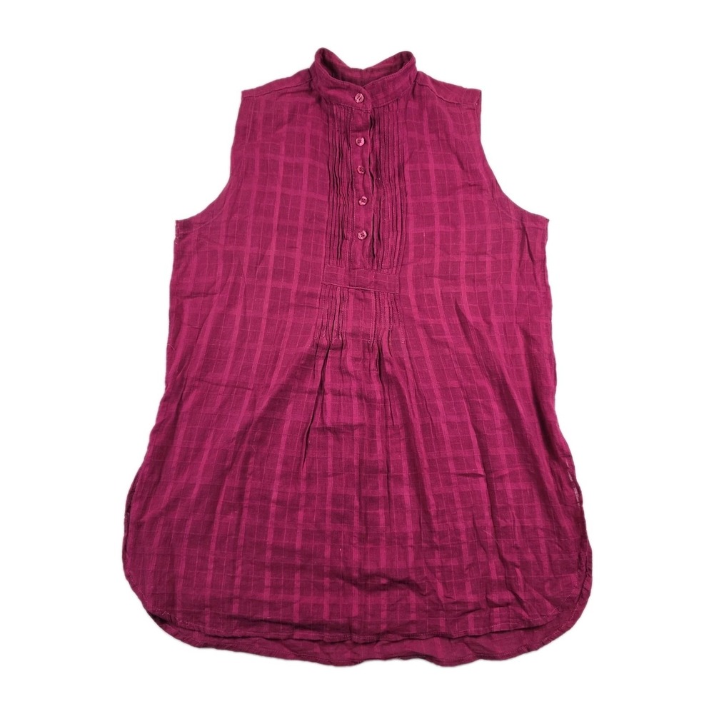 Sorrel Vintage Women's Top Pink Gaize Sleeveless Tank Size Small